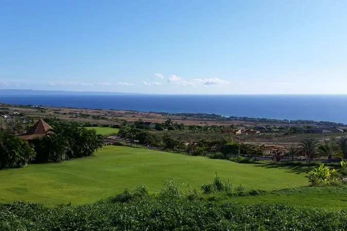view of the ocean from the cottage
